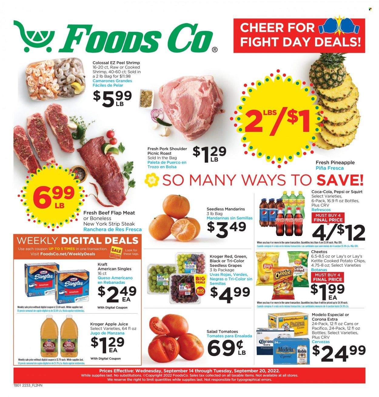 Foods Co (CA, OH, VA) Weekly Ad Flyer Specials September 14 to September 20, 2022