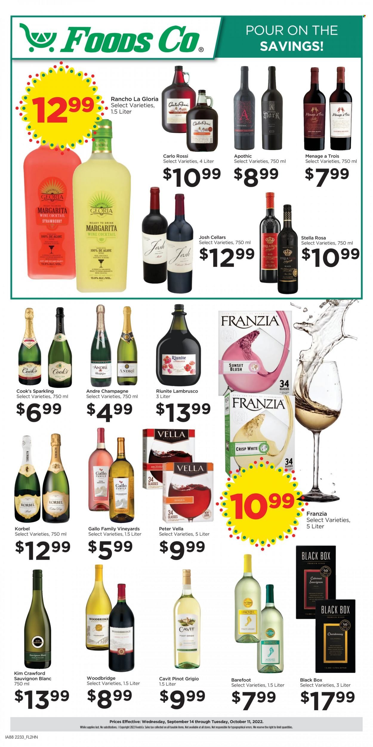 Foods Co (CA, OH, VA) Weekly Ad Flyer Specials September 14 to October 11, 2022