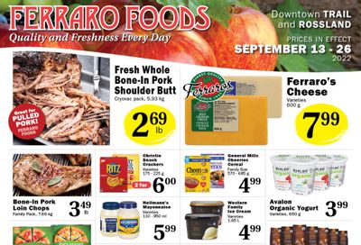 Ferraro Foods Flyer September 13 to 26