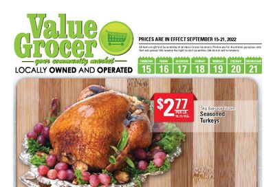 Value Grocer Flyer September 15 to 21