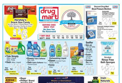 Discount Drug Mart (OH) Weekly Ad Flyer Specials September 14 to September 20, 2022
