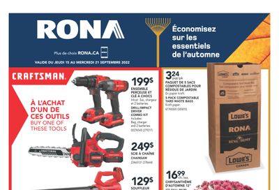 Rona (QC) Flyer September 15 to 21