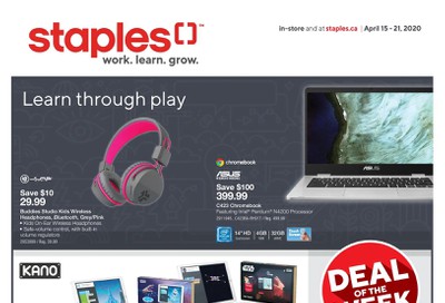 Staples Flyer April 15 to 21