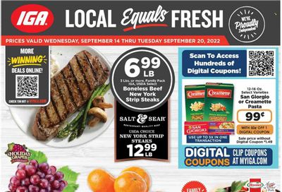 IGA (AL) Weekly Ad Flyer Specials September 14 to September 20, 2022