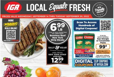 IGA (KY) Weekly Ad Flyer Specials September 14 to September 20, 2022