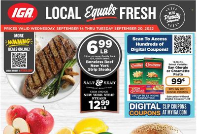 IGA (VA) Weekly Ad Flyer Specials September 14 to September 20, 2022