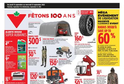 Canadian Tire (QC) Flyer September 15 to 21