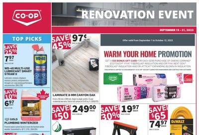 Co-op (West) Home Centre Flyer September 15 to 21