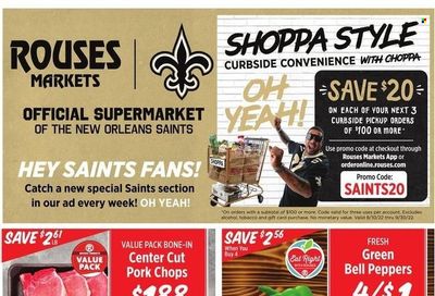 Rouses Markets (AL, LA, MS) Weekly Ad Flyer Specials September 14 to September 21, 2022