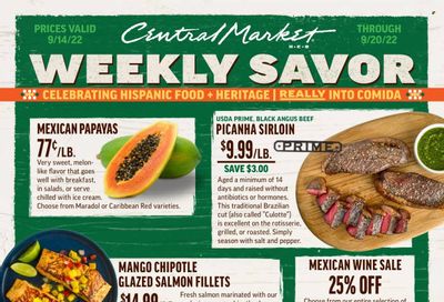 Central Market (TX) Weekly Ad Flyer Specials September 14 to September 20, 2022