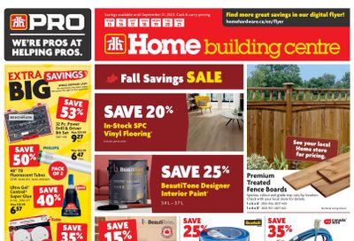 Home Building Centre (ON) Flyer September 15 to 21