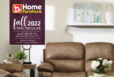 Home Furniture (BC) Fall 2022 Flyer September 15 to October 9