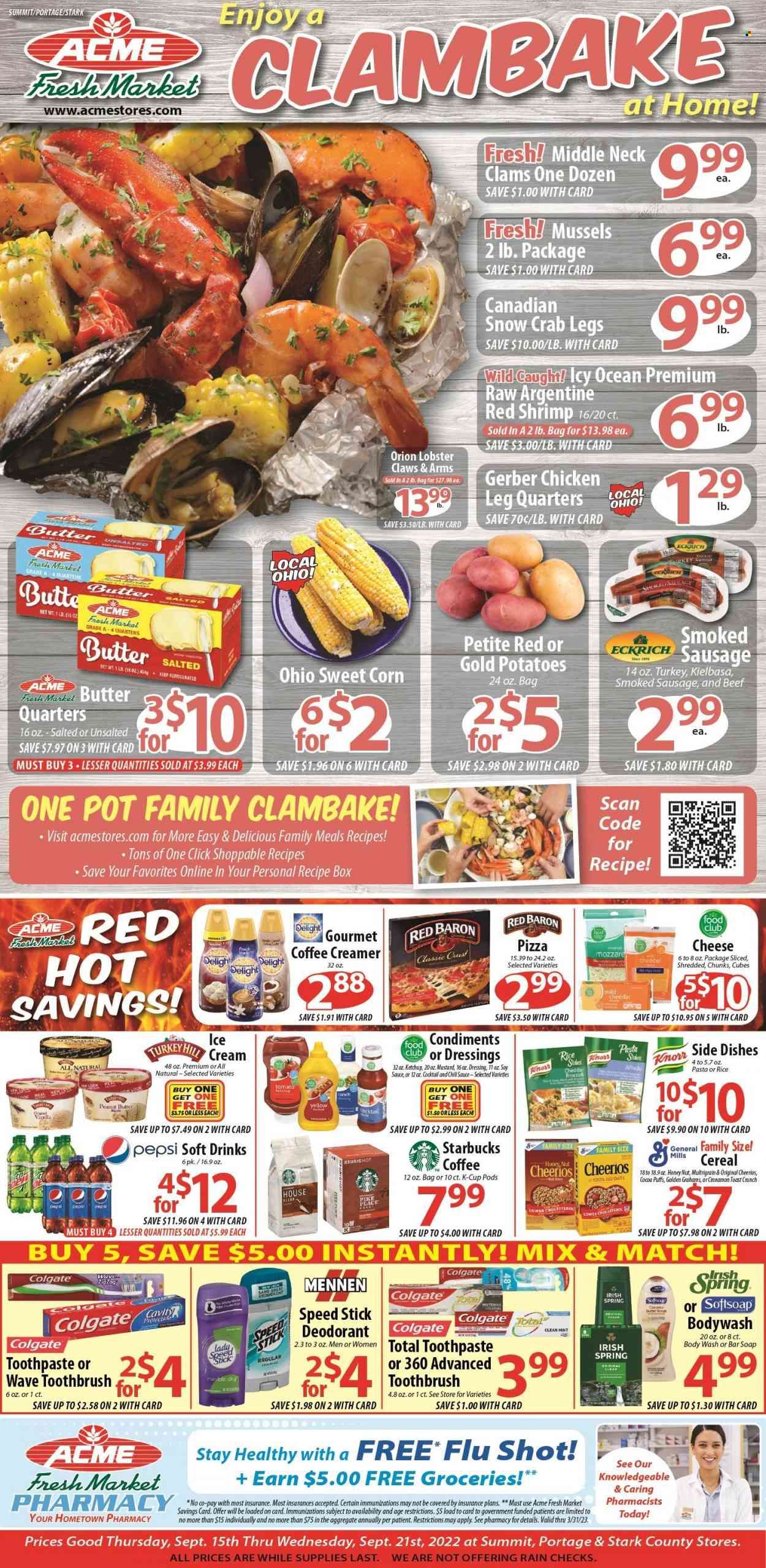 ACME Fresh Market (OH) Weekly Ad Flyer Specials September 15 to September 21, 2022