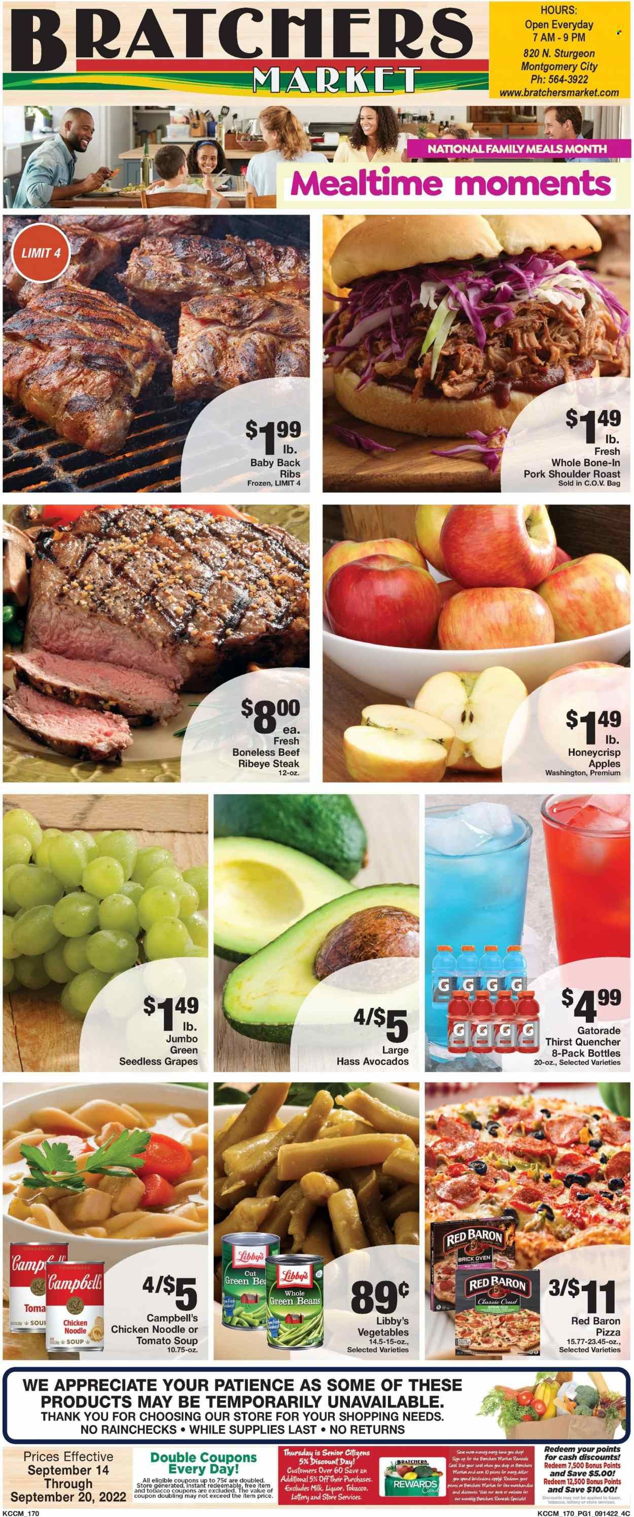 Bratchers Market (MO) Weekly Ad Flyer Specials September 14 to September 20, 2022