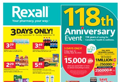 Rexall (ON) Flyer September 16 to 22