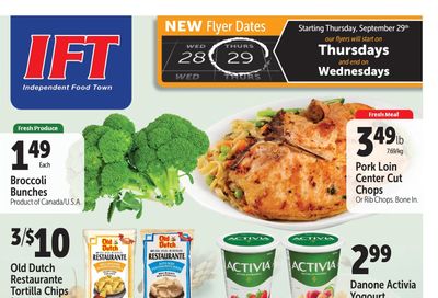 IFT Independent Food Town Flyer September 16 to 22