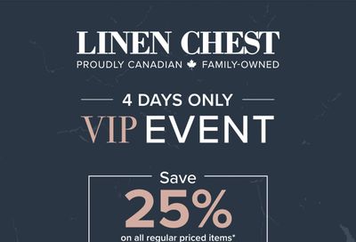 Linen Chest Flyer September 15 to 18