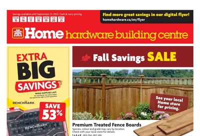 Home Hardware Building Centre (ON) Flyer September 15 to 21