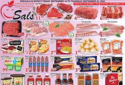 Sal's Grocery Flyer September 16 to 22
