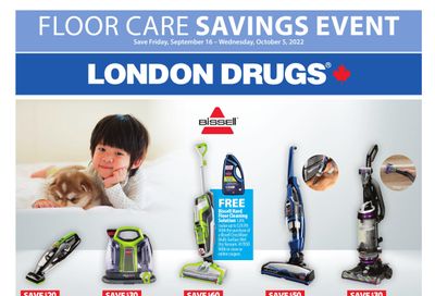 London Drugs Floor Care Savings Event Flyer September 16 to October 5
