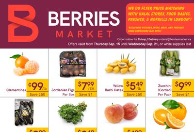 Berries Market Flyer September 15 to 21