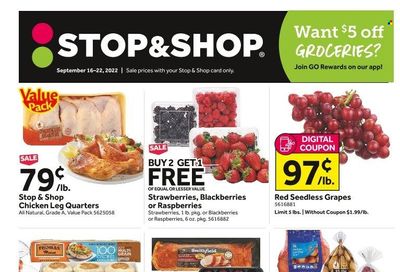 Stop & Shop (NY) Weekly Ad Flyer Specials September 16 to September 22, 2022