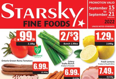 Starsky Foods Flyer September 15 to 21