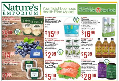 Nature's Emporium Bi-Weekly Flyer September 15 to 28