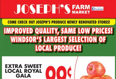 Joseph's Farm Market Flyer September 15 and 16