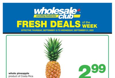 Wholesale Club (Atlantic) Fresh Deals of the Week Flyer September 15 to 21