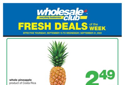 Wholesale Club (ON) Fresh Deals of the Week Flyer September 15 to 21