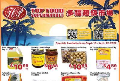 Top Food Supermarket Flyer September 16 to 22