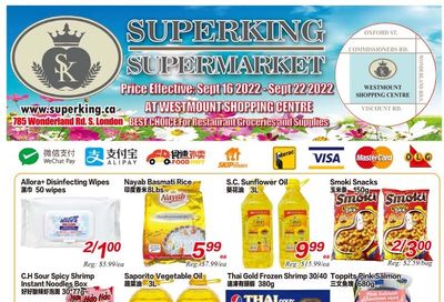 Superking Supermarket (London) Flyer September 16 to 22