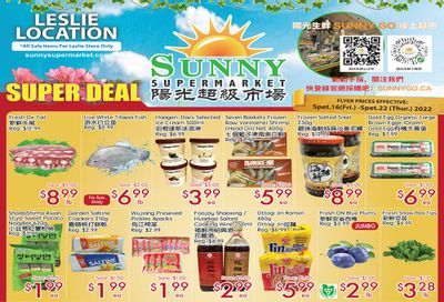 Sunny Supermarket (Leslie) Flyer September 16 to 22