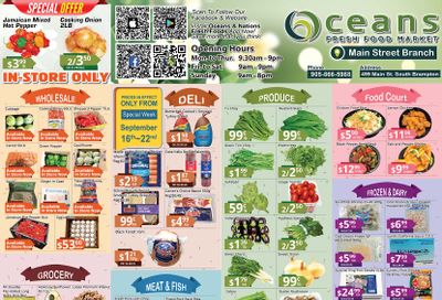 Oceans Fresh Food Market (Main St., Brampton) Flyer September 16 to 22