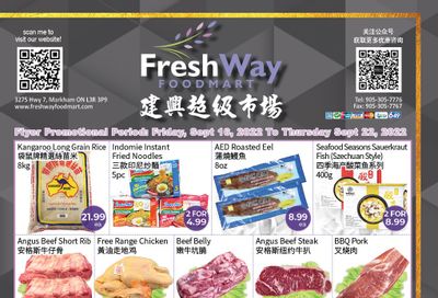 FreshWay Foodmart Flyer September 16 to 22