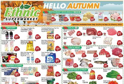 Ethnic Supermarket (Guelph) Flyer September 16 to 22