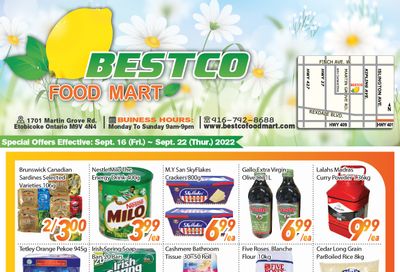 BestCo Food Mart (Etobicoke) Flyer September 16 to 22