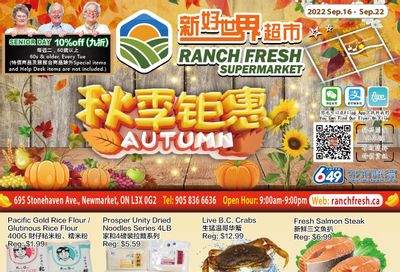 Ranch Fresh Supermarket Flyer September 16 to 22
