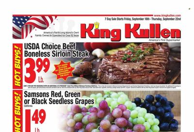 King Kullen (NY) Weekly Ad Flyer Specials September 16 to September 22, 2022