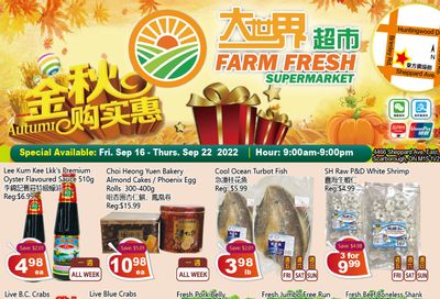 Farm Fresh Supermarket Flyer September 16 to 22