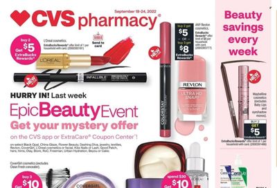 CVS Pharmacy Weekly Ad Flyer Specials September 18 to September 24, 2022
