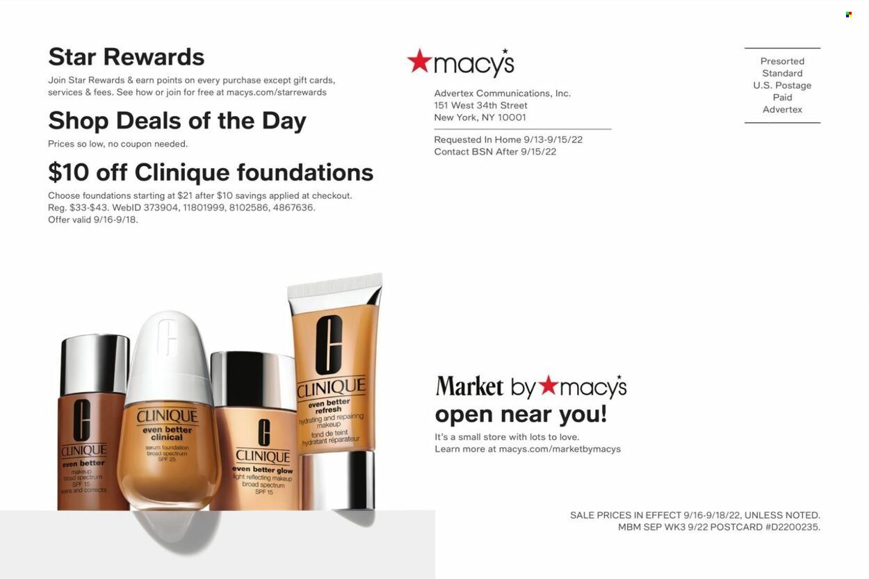 Macy's Weekly Ad Flyer Specials September 16 to September 18, 2022