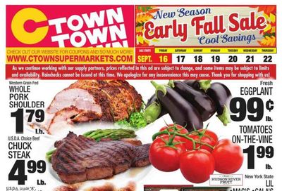 C-Town (CT, FL, MA, NJ, NY, PA) Weekly Ad Flyer Specials September 16 to September 22, 2022
