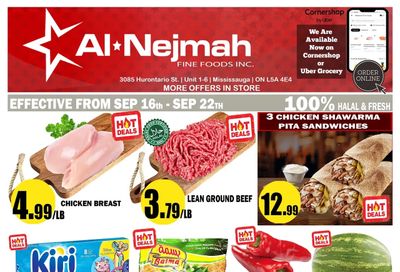 Alnejmah Fine Foods Inc. Flyer September 16 to 22