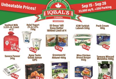 Iqbal Foods (Mississauga) Flyer September 15 to 28