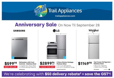 Trail Appliances (BC) Flyer September 15 to 28