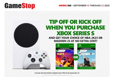 GameStop Flyer September 16 to 22