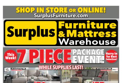 Surplus Furniture & Mattress Warehouse (Thunder Bay) Flyer September 19 to October 2