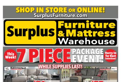 Surplus Furniture & Mattress Warehouse (Sudbury) Flyer September 19 to October 2